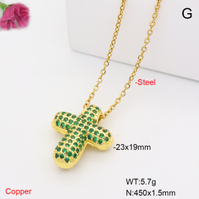 F6N409903ablb-L017  Fashion Copper Necklace