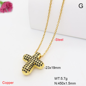 F6N409904ablb-L017  Fashion Copper Necklace