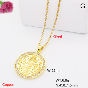 F6N409905avja-L017  Fashion Copper Necklace