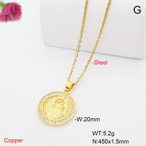 F6N409906avja-L017  Fashion Copper Necklace