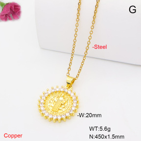 F6N409907avja-L017  Fashion Copper Necklace