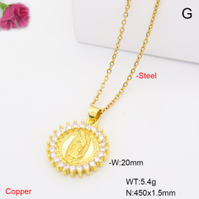 F6N409908avja-L017  Fashion Copper Necklace