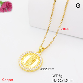 F6N409909avja-L017  Fashion Copper Necklace