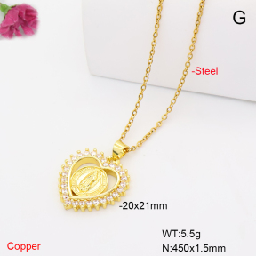 F6N409910avja-L017  Fashion Copper Necklace