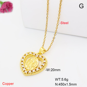 F6N409911avja-L017  Fashion Copper Necklace