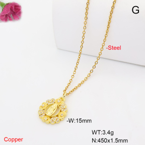 F6N409914avja-L017  Fashion Copper Necklace