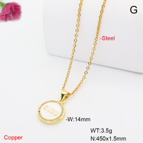 F6N409918avja-L017  Fashion Copper Necklace