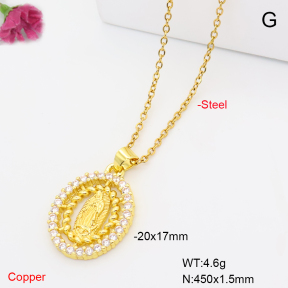 F6N409919avja-L017  Fashion Copper Necklace