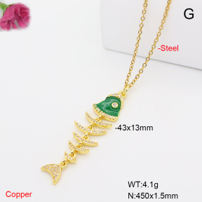 F6N409923vbmb-L017  Fashion Copper Necklace