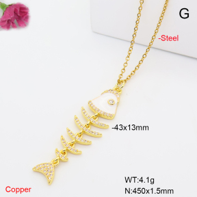 F6N409924vbmb-L017  Fashion Copper Necklace