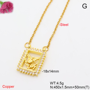 F6N409928avja-L017  Fashion Copper Necklace