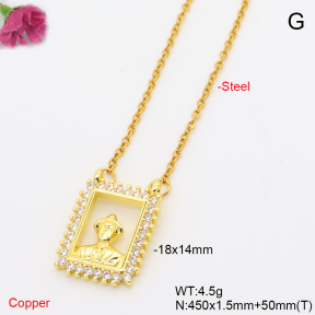 F6N409929avja-L017  Fashion Copper Necklace