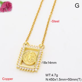 F6N409931avja-L017  Fashion Copper Necklace