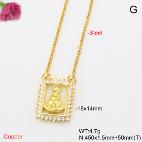 F6N409932avja-L017  Fashion Copper Necklace