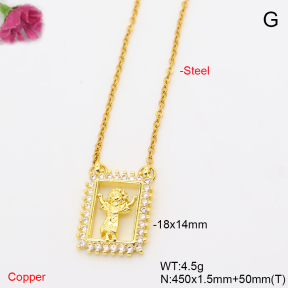 F6N409933avja-L017  Fashion Copper Necklace
