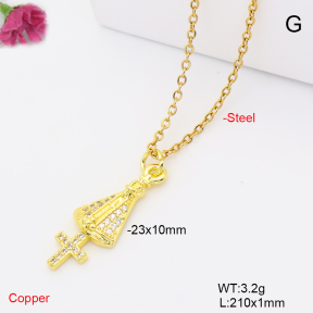 F6N409956aajl-L017  Fashion Copper Necklace