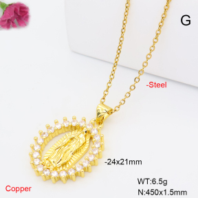 F6N409960baka-L017  Fashion Copper Necklace