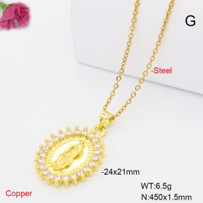 F6N409961baka-L017  Fashion Copper Necklace