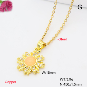 F6N409963avja-L017  Fashion Copper Necklace