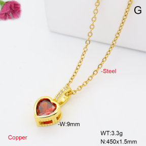 F6N409970aahl-L017  Fashion Copper Necklace