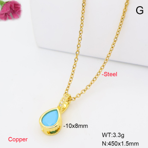 F6N409974aahl-L017  Fashion Copper Necklace