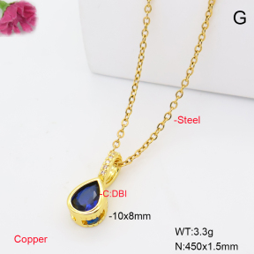 F6N409975aahl-L017  Fashion Copper Necklace