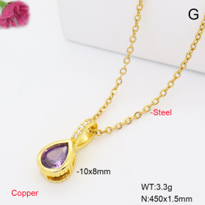 F6N409977aahl-L017  Fashion Copper Necklace