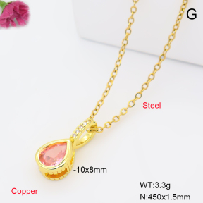 F6N409979aahl-L017  Fashion Copper Necklace
