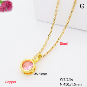 F6N409980aahl-L017  Fashion Copper Necklace