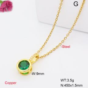 F6N409981aahl-L017  Fashion Copper Necklace