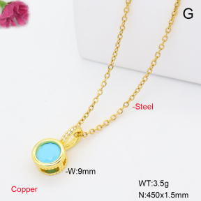 F6N409982aahl-L017  Fashion Copper Necklace