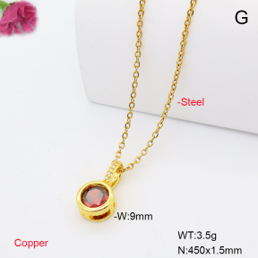 F6N409984aahl-L017  Fashion Copper Necklace