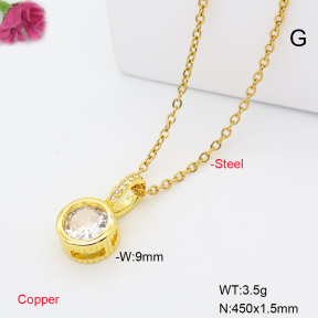F6N409986aahl-L017  Fashion Copper Necklace