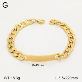 2B2006045aaji-452  Stainless Steel Bracelet