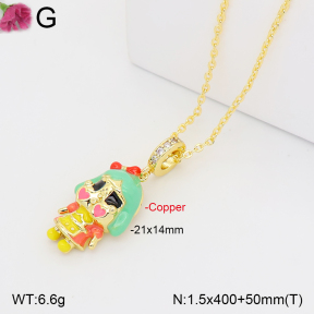 F2N300534ablb-J165  Fashion Copper Necklace