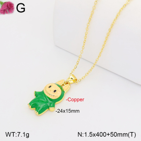 F2N300544ablb-J165  Fashion Copper Necklace