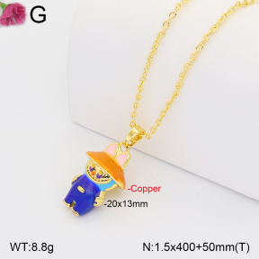 F2N300545ablb-J165  Fashion Copper Necklace