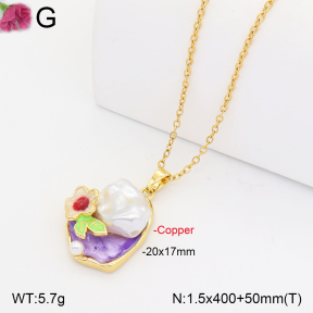 F2N300580vbll-J165  Fashion Copper Necklace