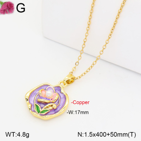 F2N300592bblo-J165  Fashion Copper Necklace