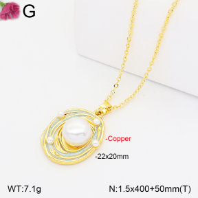 F2N300595bblo-J165  Fashion Copper Necklace