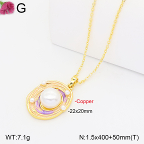 F2N300596bblo-J165  Fashion Copper Necklace