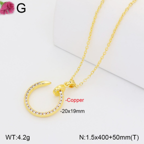 F2N401424vbll-J165  Fashion Copper Necklace
