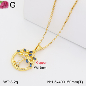 F2N401444bblo-J165  Fashion Copper Necklace