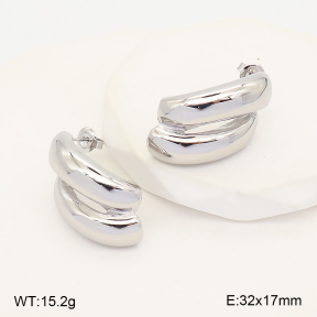 2E2007364bbov-775  Stainless Steel Earrings