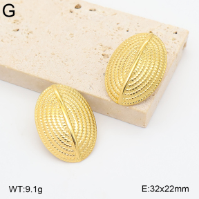2E2007415bbov-775  Stainless Steel Earrings