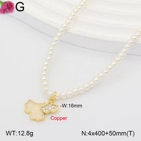 F2N300610bbon-J202  Fashion Copper Necklace