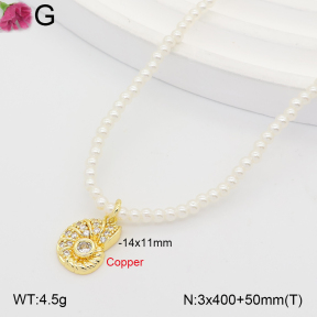 F2N300618bbon-J202  Fashion Copper Necklace