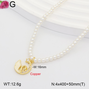 F2N300620bbon-J202  Fashion Copper Necklace