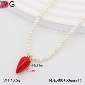 F2N300624bbon-J202  Fashion Copper Necklace
