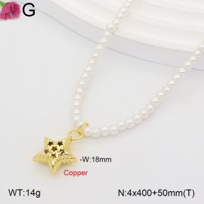 F2N300627bbon-J202  Fashion Copper Necklace